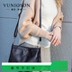 曼尼瓊詩(shī)（VUNIQSON）品牌包包女士包新款真皮單肩斜挎包休閑時(shí)尚百搭韓版手提包女 黑色