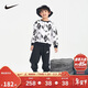 NIKE 耐克童裝男童純棉衛衣+長(cháng)褲2件套秋季新款兒童套裝