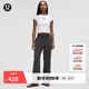 lululemon丨Zip-Pleat女士拉鏈褶飾可調節長(cháng)褲 偏短速干 LW5GXNS 石墨灰 XS