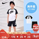 NIKE 耐克童裝兒童短袖+短款套裝2025年春季兒童休閑2件套