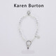 karen burton kB小馬招財納福手機鏈吊墜掛件星星水晶珍珠提鏈ins女士新年款精致高級感手腕短款逛街防丟手機掛繩 冬季雪花限定款 手機殼通用