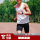 長(cháng)跑時(shí)代ADV速干跑步背心男子夏季超輕競速專(zhuān)業(yè)馬拉松訓練無(wú)袖背心 心跳白-男款 L