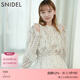 SNIDEL秋冬甜美荷葉邊露肩收腰系帶印花連衣裙SWFO244271 圓點(diǎn)圖案 S （0）