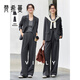梵希蔓老錢(qián)風(fēng)灰色西裝套裝女新款休閑西服長(cháng)褲兩件套 高級灰   L   