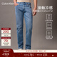 Calvin KleinJeans四季款男士經(jīng)典休閑通勤ck淺藍色洗水微彈修身直筒牛仔褲 UL9-牛仔淺藍 33