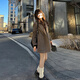 GARNUO西裝毛呢外套女短款2026春秋冬新款小個(gè)子高級感加厚正肩呢子大衣 咖色 S 【80-100斤】