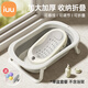 iuu嬰兒洗澡盆兒童浴盆大號寶寶可折疊可坐可躺新生兒童用品 【北歐灰】單盆