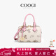 COOGI包包女款輕奢侈女士包手提斜跨包生日新年情人禮物送女友老婆 米白色