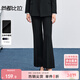 尚都比拉商務(wù)通勤黑色西裝褲女秋季新款修身顯瘦正裝西褲X型微喇休閑長(cháng)褲