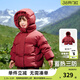 齊齊熊（ciciibear）蓄熱男童羽絨服冬季連帽兒童保暖冬裝女寶寶面包服三防外套加厚 新年紅短款-白鴨絨-男女同款 100 充絨量短款88.3g/長(cháng)款132g
