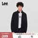 Lee標準版刺繡Logo男翻領(lǐng)牛仔襯衫休閑潮