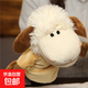 親子游戲手套可表演能動(dòng)娃娃張嘴毛絨玩具獅子公仔小劇場(chǎng)動(dòng)物手偶 小羊 27cm(0.11