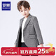 羅蒙男童西裝套裝2026新款兒童休閑西服韓版外套千鳥(niǎo)格子上衣帥氣 單外套 140