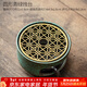唐豐蠟燭煮茶爐花茶壺養生壺加熱底座溫茶爐溫茶器保溫烤茶器熱茶燭臺 圓形青綠燭臺