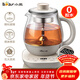 小熊（Bear）煮茶壺 煮茶器 養生壺 噴淋式煮茶水壺蒸汽玻璃壺蒸茶器沖泡茶煮花茶黑茶燒水壺保溫一體恒溫壺 【微電腦精準控溫】 0.8L