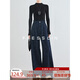FAESSLIN【穿搭指南】高個(gè)子加長(cháng)毛邊牛仔褲女休閑直筒闊腿褲秋款