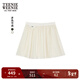 Teenie Weenie小熊女裝半身裙夏季簡(jiǎn)約休閑學(xué)院甜美短裙 象牙白 S