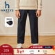 HAZZYS品牌童裝男童長(cháng)褲冬新品舒適保暖防風(fēng)耐磨搖粒絨梭織長(cháng)褲 藏藍 145