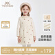 英氏（YEEHOO）【商場(chǎng)同款】女童裙子冬季加厚背心裙小女孩可愛(ài)連衣裙A字裙 砂殼色 110cm