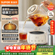蘇泊爾（SUPOR）全玻璃養生壺煮茶壺1L迷你養生杯煮茶器花茶壺 恒溫壺母嬰級 保溫燒水壺316L帶濾網(wǎng)0膠水SW-10Y03Q