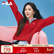 FILA 楊冪同款斐樂(lè )官方馬上起飛衛衣2026春紅色女子套頭F愛(ài)心針織上衣