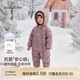 babylove【安心絨】嬰兒羽絨連體衣冬防寒外出衣服服新年加厚寶寶保暖哈衣