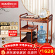 金灶（KAMJOVE）移動(dòng)茶車(chē)泡茶桌實(shí)木套裝 家用茶臺自動(dòng)上水泡茶壺 茶道功夫茶具 【豪華款】KW-6300C搭配G9 1個(gè)