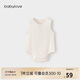 babylove嬰兒包屁衣夏季薄款莫代爾連體衣寶寶無(wú)袖背心三角爬服睡衣夏裝