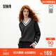 森馬（Semir）商場(chǎng)同款|森柔毛衣女冬撞色V領(lǐng)寬松2025疊穿文藝毛衫101725107015