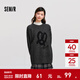 森馬毛衣女中長(cháng)款寬松落肩圓領(lǐng)毛衫休閑慵懶2024新款冬季提花衣服 中花灰00513 S 155/80A