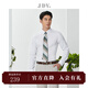 杰帝梵（J.D.V）男裝春秋新品白色經(jīng)典紐扣領(lǐng)時(shí)尚百搭舒適長(cháng)袖正裝襯衫SIF2506 白色 XL 180/100A