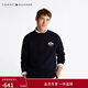 Tommy Hilfiger春秋季男裝純棉潮流美式休閑磨毛徽章刺繡圓領(lǐng)運動(dòng)套頭衛衣35528