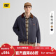 CAT卡特25秋冬新品男士皮質(zhì)貼布口袋底特律工裝燈芯絨翻領(lǐng)棉服外套