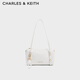 CHARLES&KEITH26春新品時(shí)尚輕便單肩腋下包波士頓包CK2-20151613 White白色 S