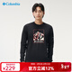 Columbia哥倫比亞長(cháng)袖男款t恤秋冬運動(dòng)戶(hù)外圓領(lǐng)印花套頭衛衣AE3817 009 XL