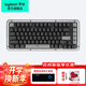 羅技（Logitech）K75M無(wú)線(xiàn)機械能鍵盤(pán) AI客制化75配列熱插拔透光PBT鍵帽Mac ipad鍵盤(pán)電腦辦公游戲鍵盤(pán)送男女生禮物 K75M黑色