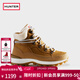 HUNTER女鞋女士戶(hù)外探索系列皮質(zhì)防潑水防寒保暖厚絨女靴馬丁靴女 黃褐色/TWR 39