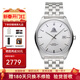 上海手表男致敬系列全自動(dòng)機械表男士手表禮物 復古時(shí)尚日歷國產(chǎn)男表 傳頌-鋼帶白面日歷款