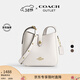 蔻馳（COACH）【禮物】【專(zhuān)享直降】奧萊女士女包HADLEY迷你多功能斜挎包單肩包 IM/粉筆白色