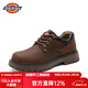 Dickies男士工裝鞋英倫風(fēng)皮鞋復古厚底增高休閑鞋 棕色    43   