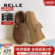 百麗（Belle）千層可頌質(zhì)感勃肯鞋女款商場(chǎng)厚底增高休閑鞋E4S1DCM5 啡色 37 (235mm)