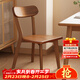 樹(shù)浩實(shí)木椅子靠背餐椅家用餐桌椅餐廳吃飯凳子休閑椅原木路易斯書(shū)桌椅