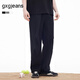 gxgjeans男裝 多色寬松直筒工裝休閑運動(dòng)長(cháng)褲男褲 26年春新品 黑色 L (175) -31碼