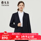 雅戈爾（YOUNGOR）套西上衣女803款兩粒單排扣修身單西服羊毛混紡商務(wù)套西商場(chǎng)同款 藏青 M 165/88A