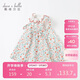 戴維貝拉davebella夏季童裝女童碎花連衣裙小童寶寶洋氣純棉裙子DBM17519
