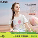 ASK JUNIOR【納米冰瓷棉】短袖t恤女童夏季時(shí)髦甜美可愛(ài)百搭冰感T恤 白色