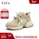 他她（TATA）老爹鞋2025秋冬新款時(shí)尚休閑鞋百搭增高運動(dòng)鞋 杏/米白 36