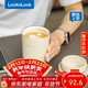 樂(lè )扣樂(lè )扣（LOCK&LOCK）陶瓷覆層保溫保冷咖啡杯男女學(xué)生高顏值隨行便攜水杯子400ML米色