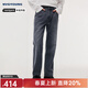 Navigare意大利小帆船牛仔褲男春秋季新款男士純棉長(cháng)褲時(shí)尚百搭直筒褲子 知更雀灰 33 碼