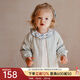 OAK FAMILY早秋2025新品寶寶休閑純色長(cháng)袖外套兒童全棉縐布紗棒球服開(kāi)衫 灰綠色（不含印花領(lǐng)T恤） 100 cm